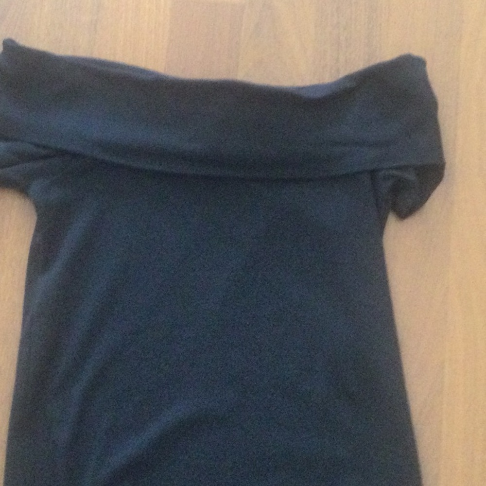 Black off the shoulder top